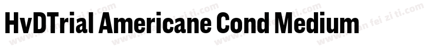 HvDTrial Americane Cond Medium字体转换